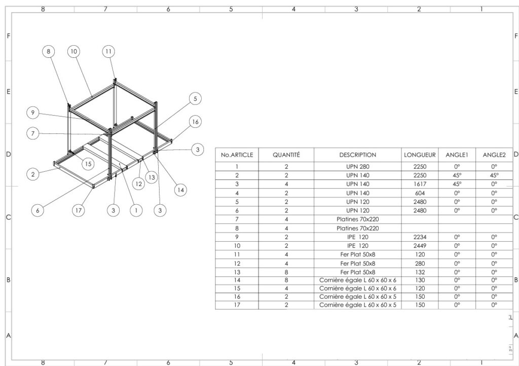 Chassis groupe froid